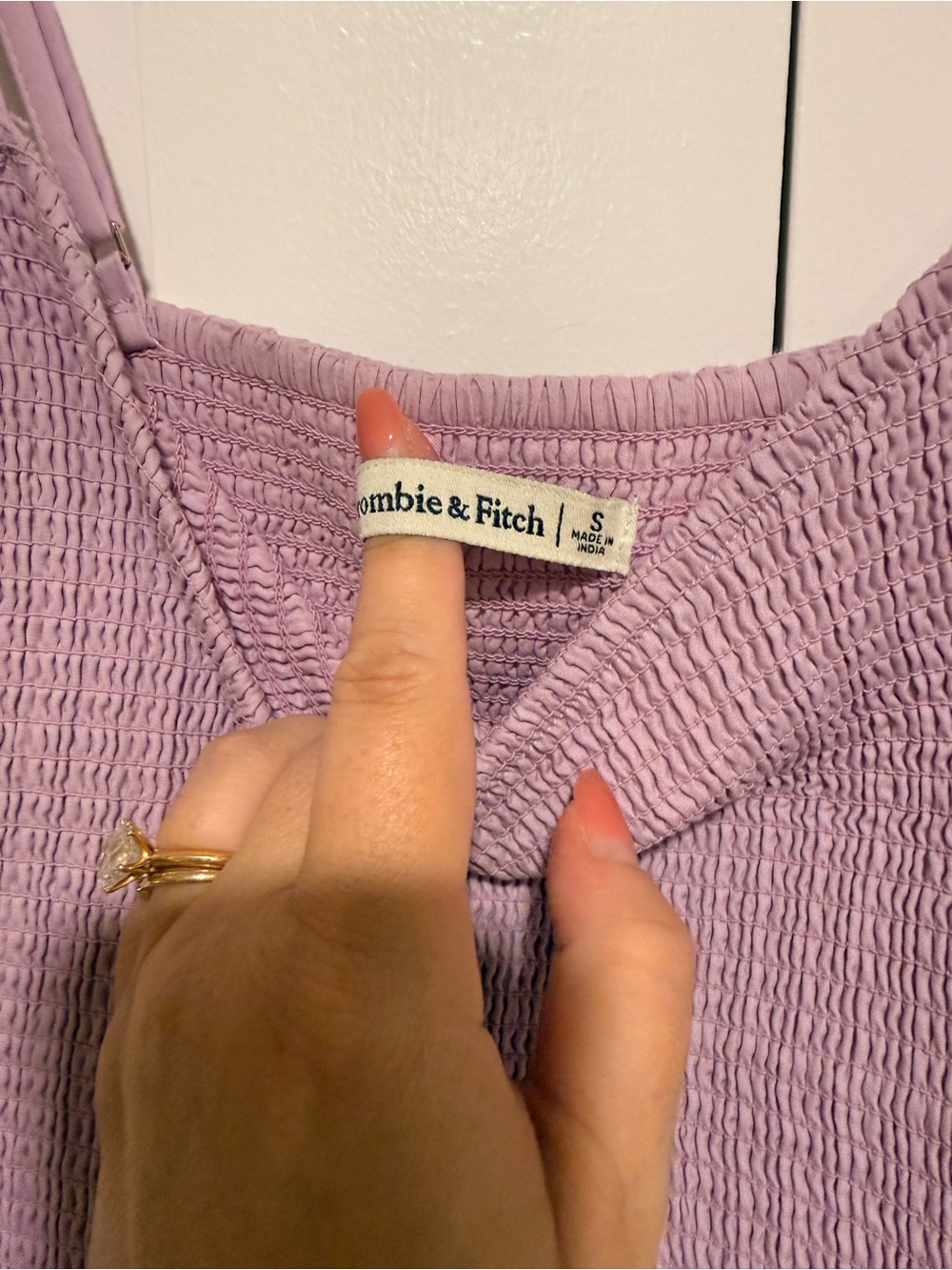 Abercrombie Lavender Smocked Bodice Sundress - Picture 3 of 3